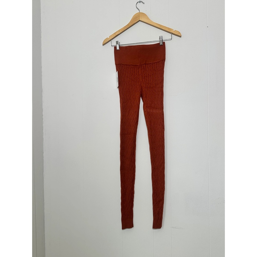 Daisy Rust ribbed knit high-waist leggings medium - Picture 4 of 5